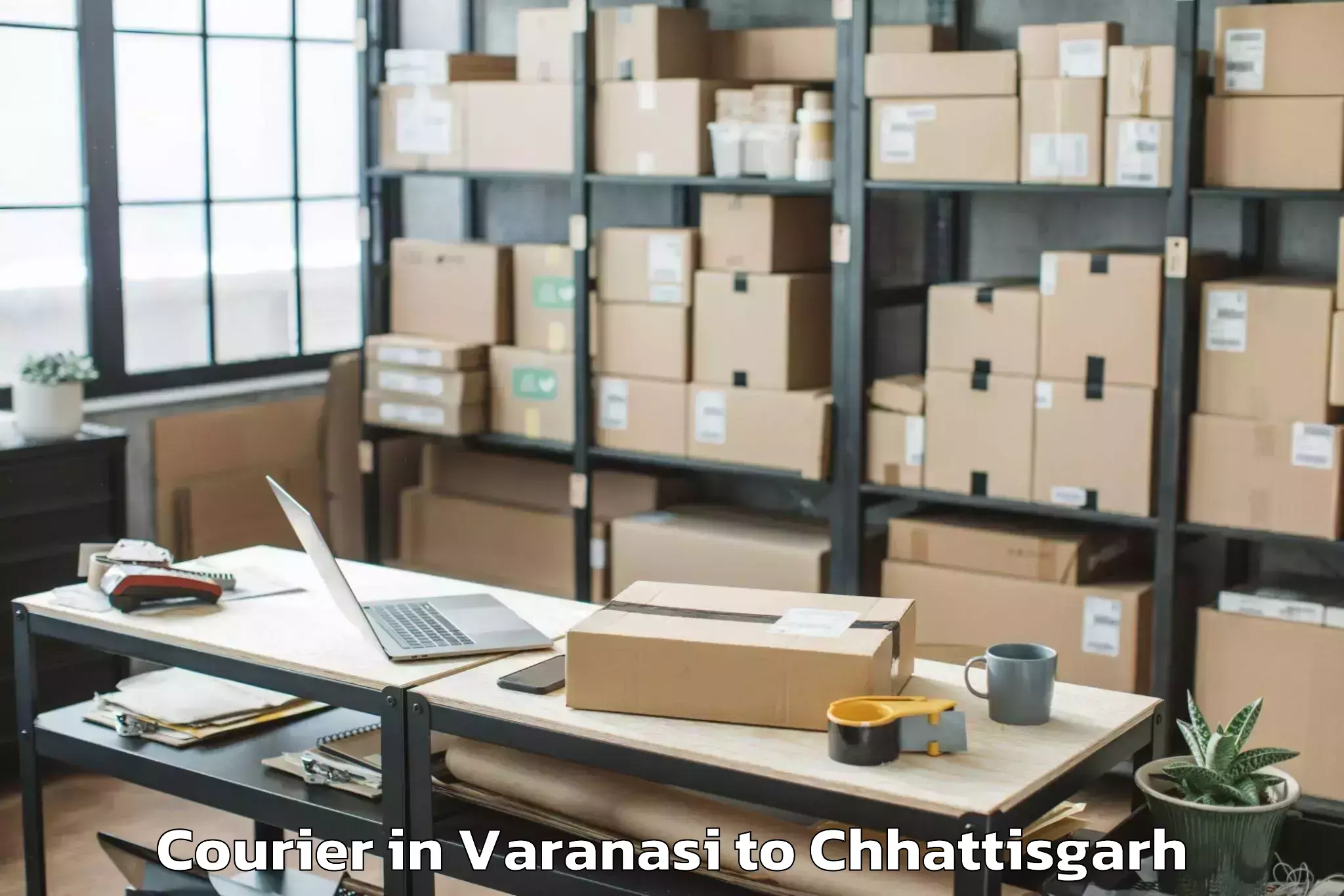 Reliable Varanasi to Chirmiri Courier